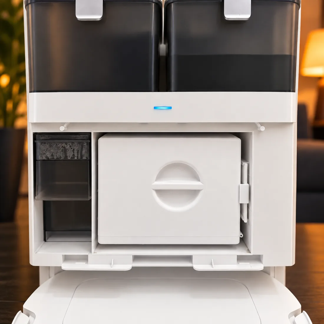 Ecovacs Deebot Serisi Robot Süpürge Toz Haznesi, yıkanabilir PETG, istasyona takılı