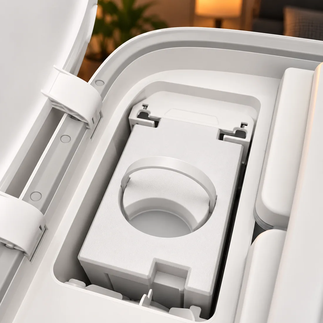 Roborock QRevo Curv Serisi Robot Süpürge Toz Haznesi, yıkanabilir PETG, istasyona takılı
