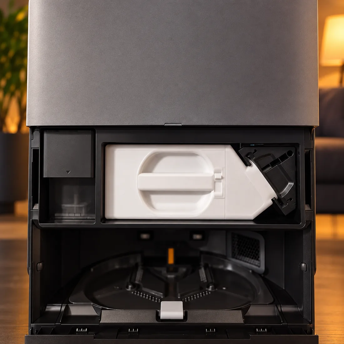 Roborock Saros 20 Robot Süpürge Toz Haznesi, yıkanabilir PETG, istasyona takılı